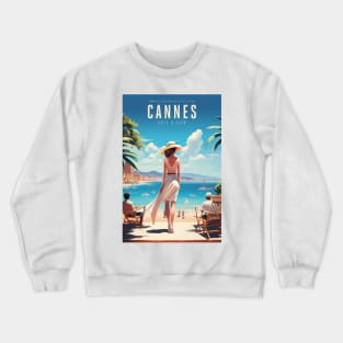 Cannes - poster - Affiche Crewneck Sweatshirt